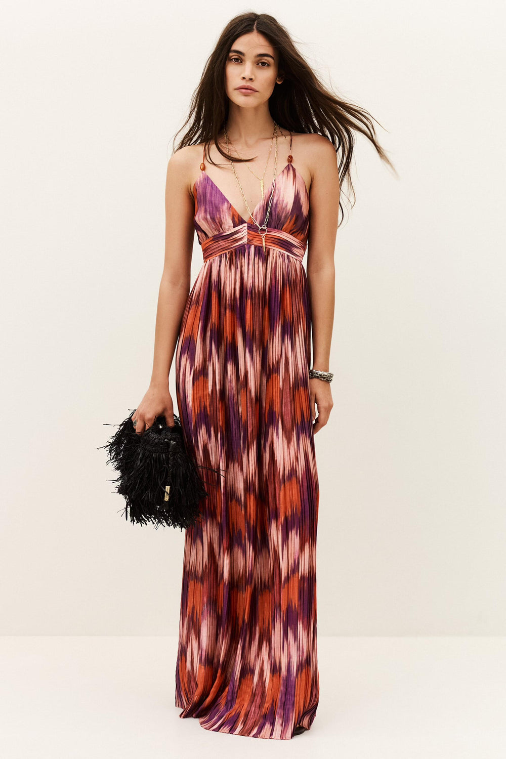 Patterned Maxi Dress Anaelle Orange