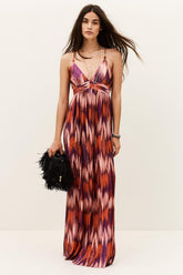 Patterned Maxi Dress Anaelle Orange