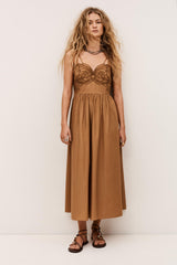 Midi Dress Romi Brown