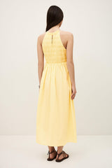 Smocked Maxi Dress Eris Yellow