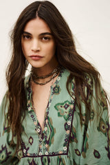 Mini Dress Olalie Green
