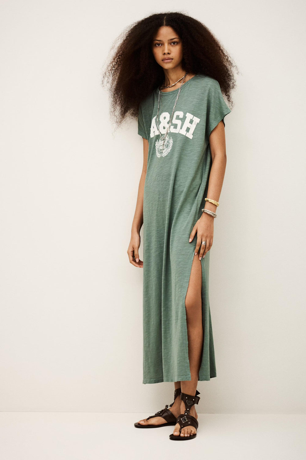 T-Shirt Dress Civia Green