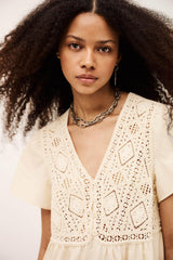 Midi Dress Sandy Off-White