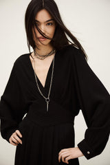 Elegant Midi Dress Ambra Black