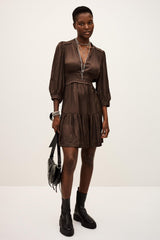 Short Dress Cyriala Brown