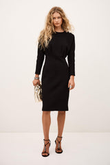 Elegant Midi Dress Bryt Black