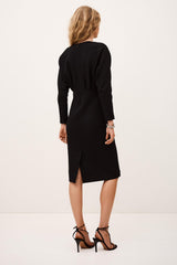 Elegant Midi Dress Bryt Black