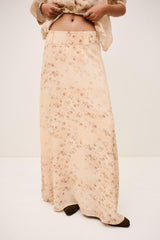 Patterned Maxi Skirt Nattalina Off-White