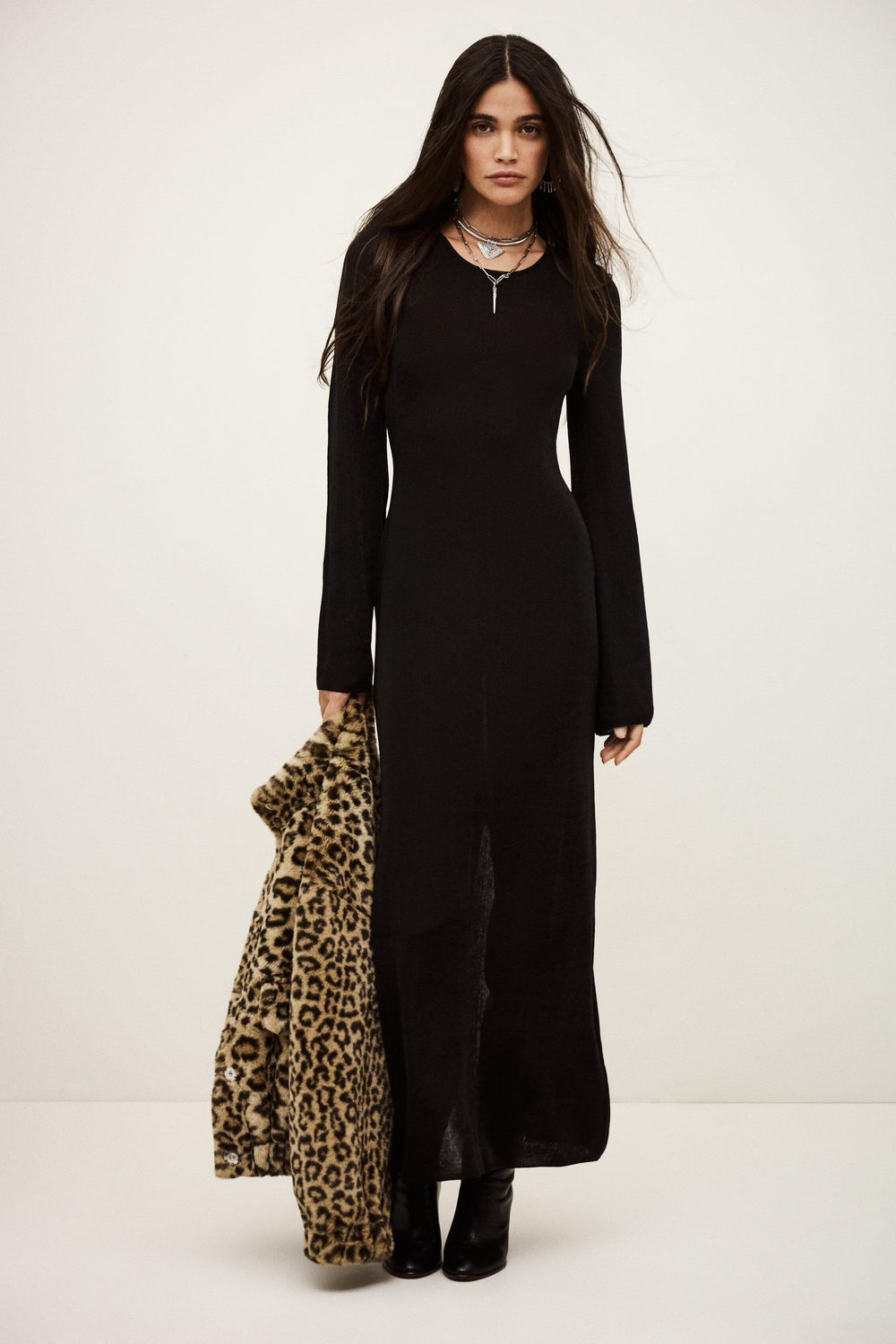 Maxi Knit Dress Zimmie Black