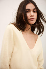 Timeless Wool Sweater Sollene Yellow