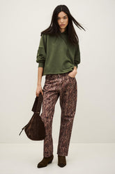 Loose-Fit Hooded Sweatshirt Moby Green