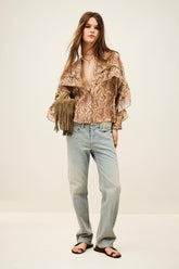 Classic Ruffle Shirt Tunella Off-White