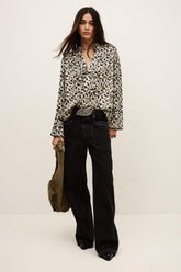 Long Patterned Blouse Pia Off-White