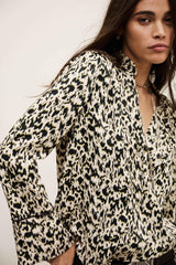 Long Patterned Blouse Pia Off-White