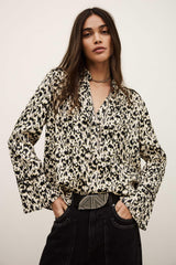 Long Patterned Blouse Pia Off-White