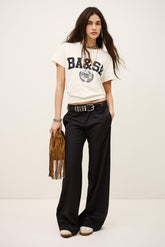 Wide-Leg Tailored Pants Cely Blue