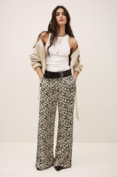Loose-Fit Patterned Pants Plyde Off-White