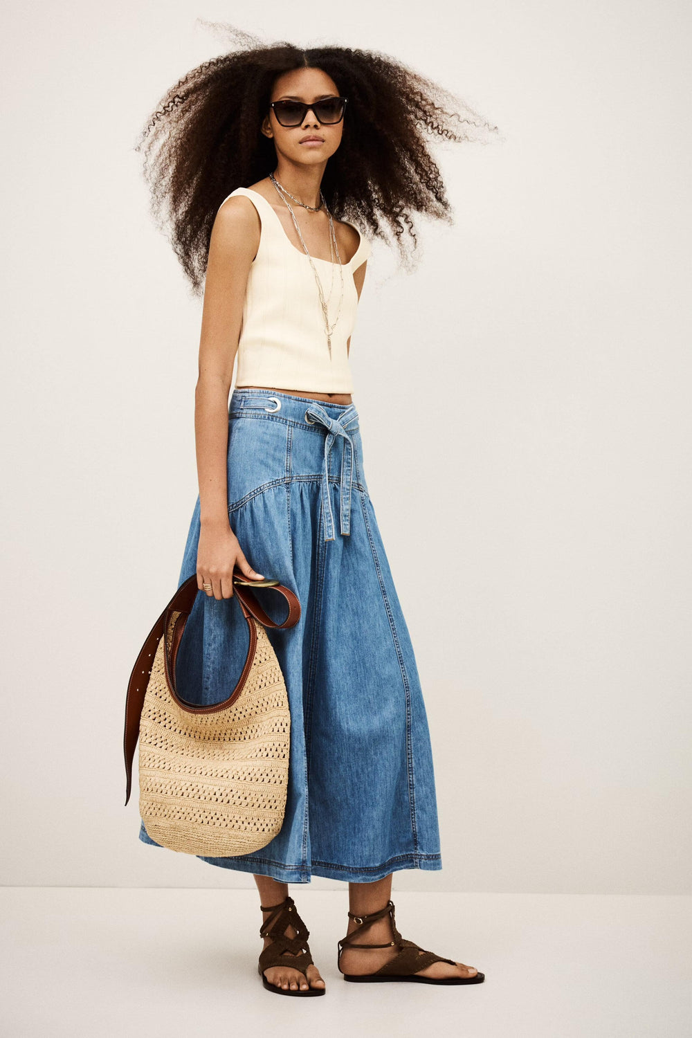 Midi Skirt Lonia Blue