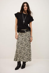 Asymmetrical Midi Skirt Paena Off-White