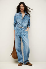 Denim Cargo Jumpsuit Myrella Blue