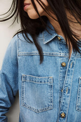 Denim Cargo Jumpsuit Myrella Blue