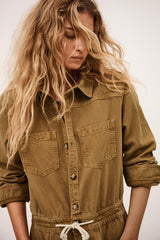 Cargo Jumpsuit Fyorella Brown