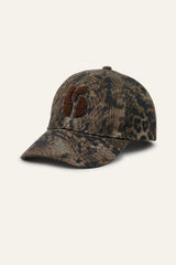 Patterned Cotton Baseball Cap Honi Green