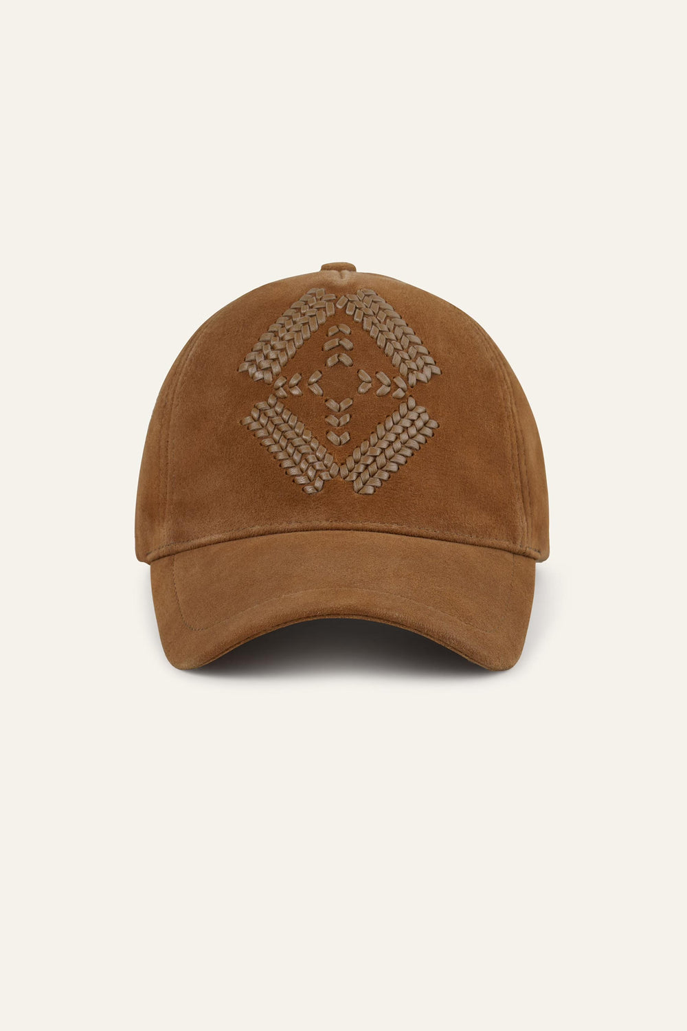 Leather Baseball Cap Harsha Brown