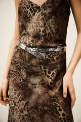 Metal Belt Baon Gray