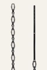 Leather Statement Belt Baptiste Black