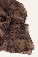 Animal Print Patterned Scarf Sara Green