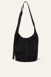 Leather Bucket Bag Youyou Black