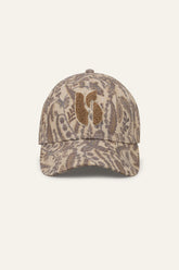 Patterned Cotton Baseball Cap Hari Off-White