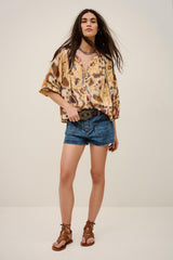 Patterned Shirt Maelle Yellow