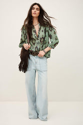 Patterned Shirt Odelie Green