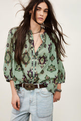 Patterned Shirt Odelie Green