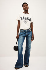 College Style T-Shirt Ioni Off-White