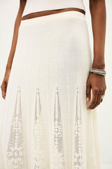 Knit Maxi Skirt Serta Off-White