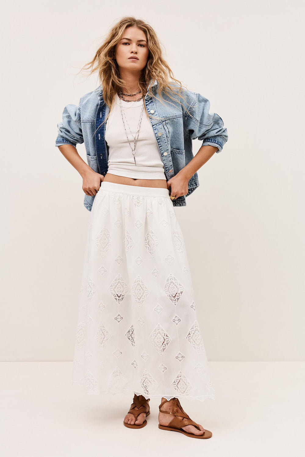 Maxi Skirt Mona Off-White