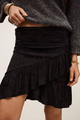Patterned Mini Skirt Rino Black