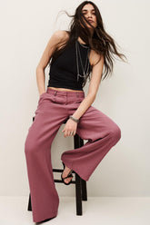 Straight Cut Pants Deana Pink