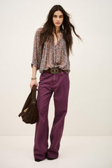 Wide-Leg Jeans Boney Purple