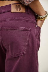 Wide-Leg Jeans Boney Purple