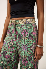 Wide-Leg Pants Pali Green