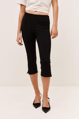 High-Waisted Pants Capria Black