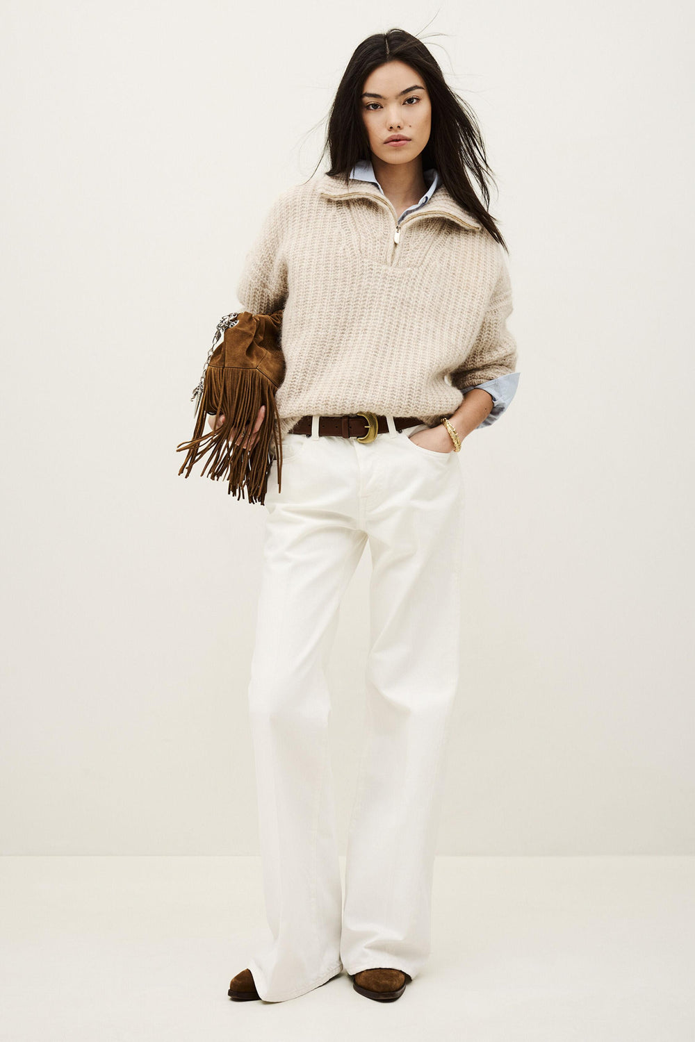 Flare Jeans Badou Off-White