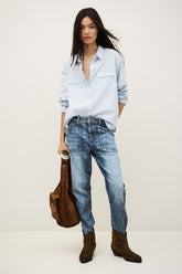 Premium Straight-Fit Jeans Mally Blue
