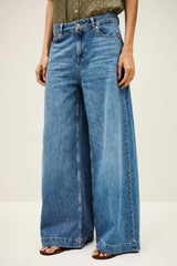 Wide-Leg Jeans Musc Blue