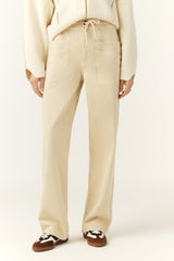 Loose Straight-Leg Pants Fima Off-White