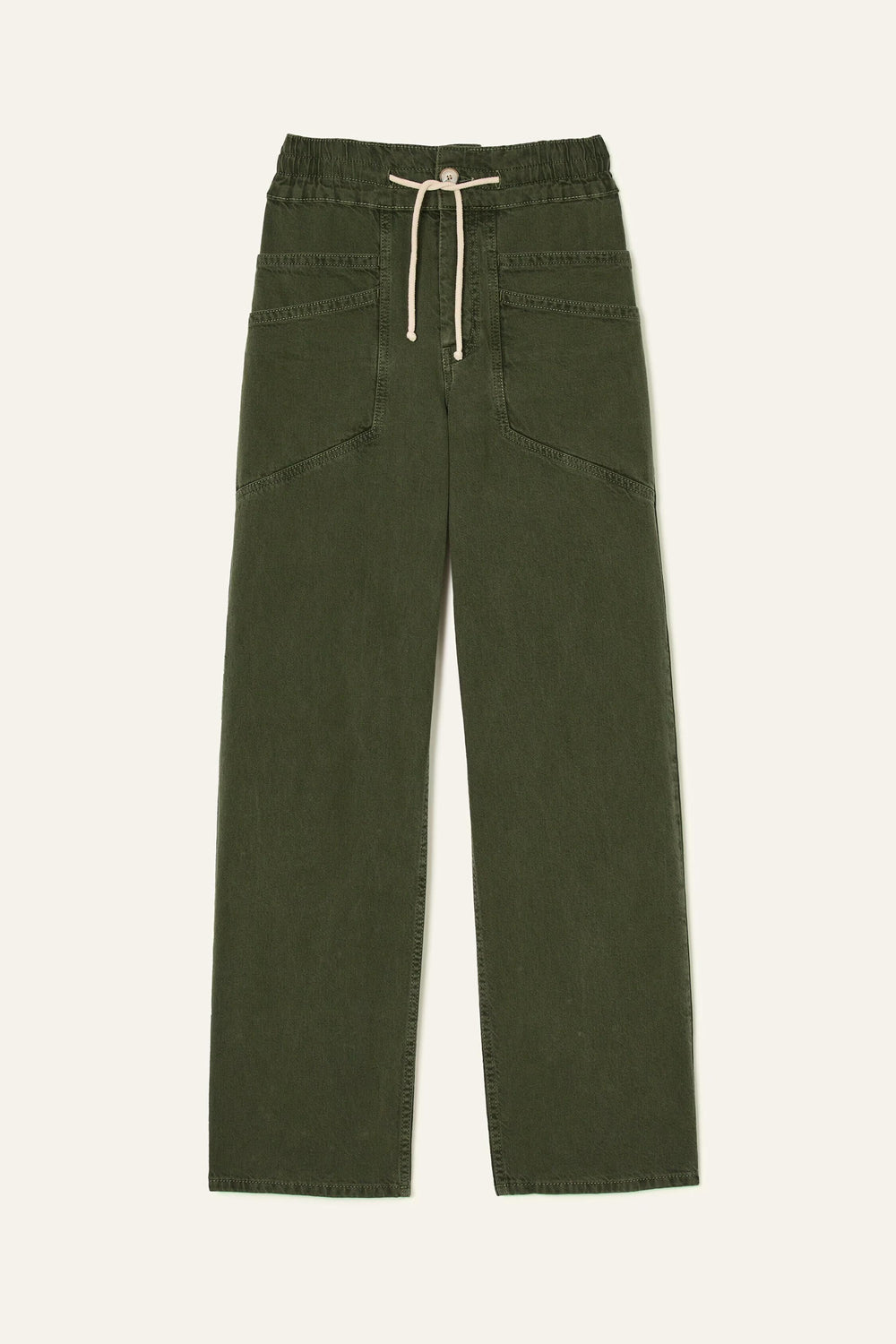 Loose Straight-Leg Pants Fima Green